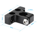 CAMVATE 15mm Single-Rod Clamp with 1/4" Holes