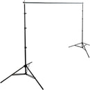 Impact Background Kit with 10 x 12' Solid Light Gray Muslin Backdrop