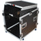 ProX 13 RU Top Mixer DJ Rack Combo Flight Case with Laptop Shelf and Casters