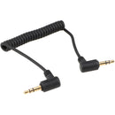 CAMVATE Right-Angle 3.5mm Stereo Audio Coiled Cable