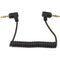 CAMVATE Right-Angle 3.5mm Stereo Audio Coiled Cable