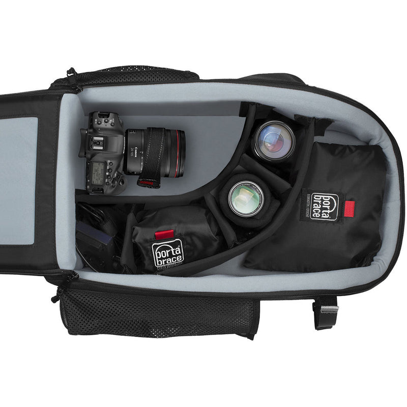 PortaBrace Backpack for Canon EOS-1D X Mark III DSLR (Black)