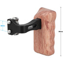 CAMVATE Reversible Wooden Handgrip with 1/4"-20 Thumbscrews (Left)