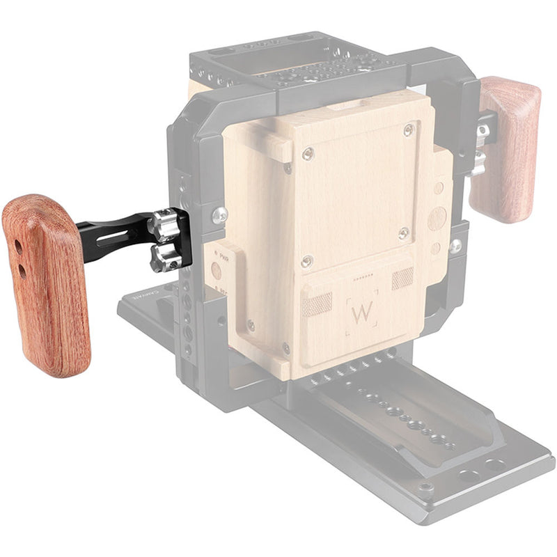 CAMVATE Reversible Wooden Handgrip with 1/4"-20 Thumbscrews (Left)