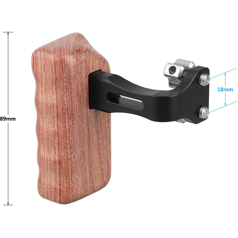 CAMVATE Reversible Wooden Handgrip with 1/4"-20 Thumbscrews (Right)