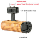 Niceyrig Wooden Hand Grip with 1/4"-20 Mounting (Left Side)