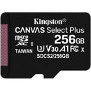 Kingston 256GB Canvas Select Plus UHS-I microSDXC Memory Card