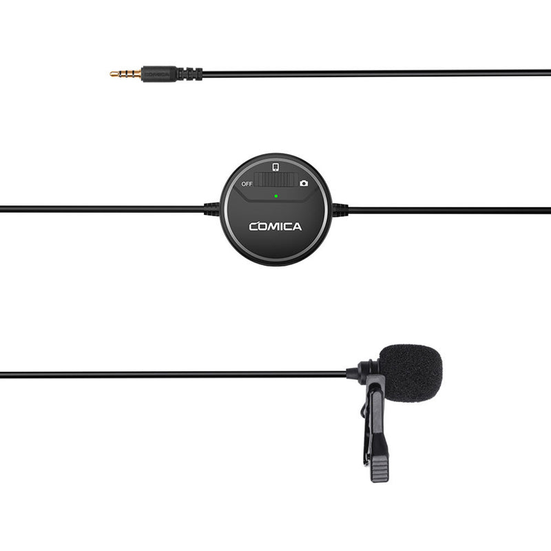 Comica Audio SIG.LAV V03 Omnidirectional Lavalier Microphone with Monitoring for DSLR Cameras and Smartphones