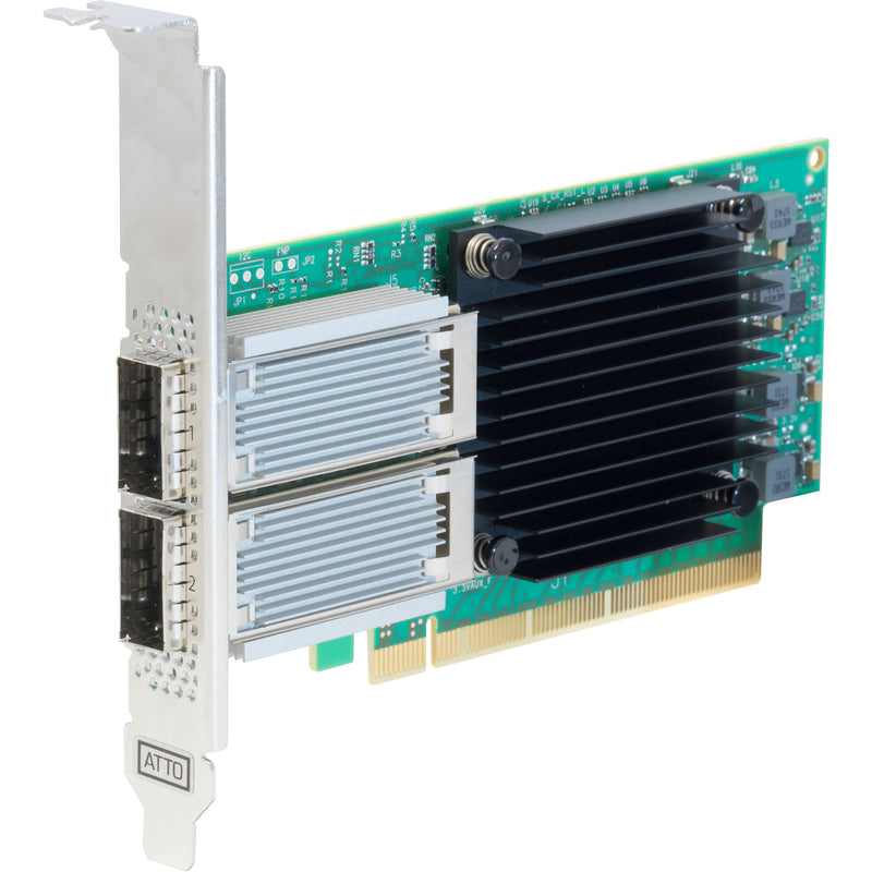 ATTO Technology Dual Channel 100GB X16 Pcie 3.0 Card