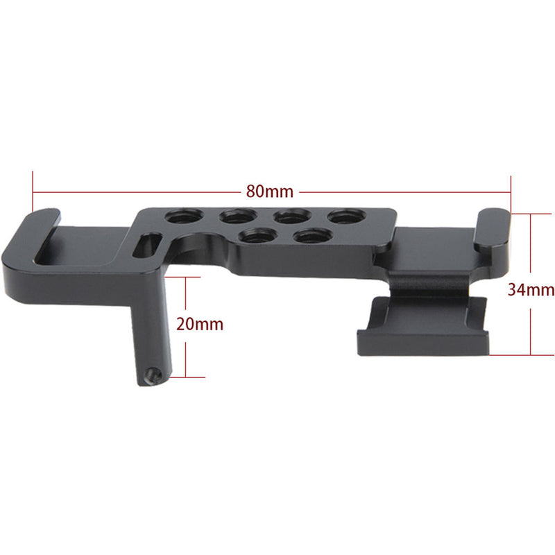 Niceyrig Cold Shoe Adapter for Sony a6000/a6100/a6300/a6400/a6500 Camera (Left Side)