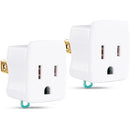 CyberPower GT1W2PK Ground Plug Adapter (White, 2-Pack)