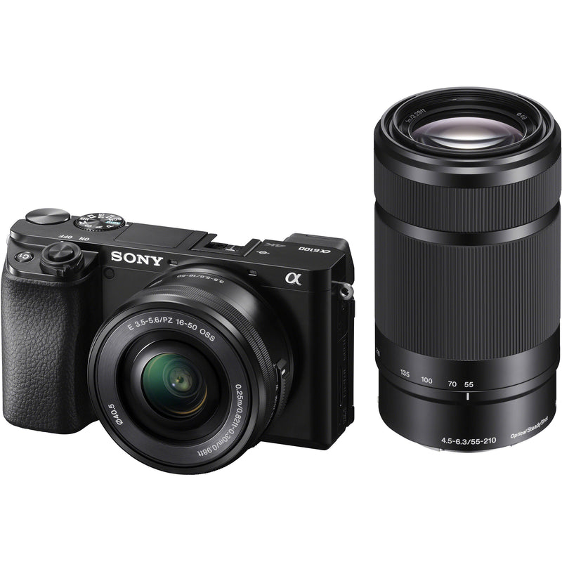 Sony a6100 Mirrorless Camera with 16-50mm and 55-210mm Lenses