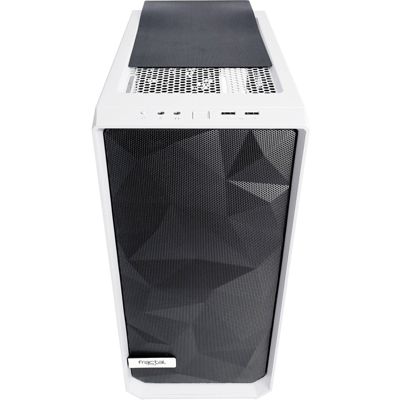 Fractal Design Meshify C Mid-Tower Case (Tempered Glass,&nbsp;White)