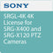 Sony SRG-X400 1080p PTZ Camera with 4K Upgrade License Kit (White)