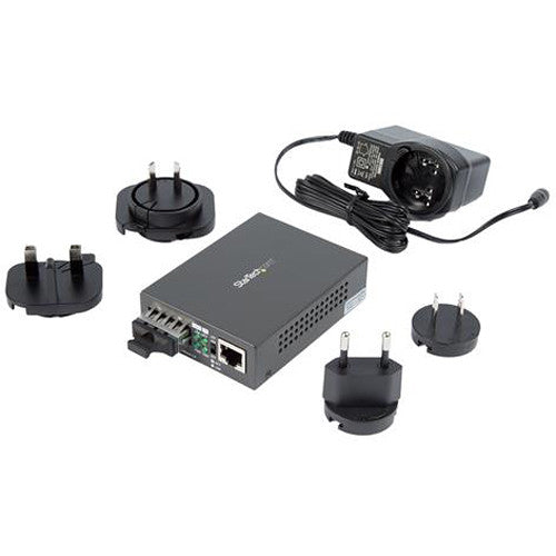 StarTech Gigabit Ethernet to SC Fiber Single-Mode Media Converter