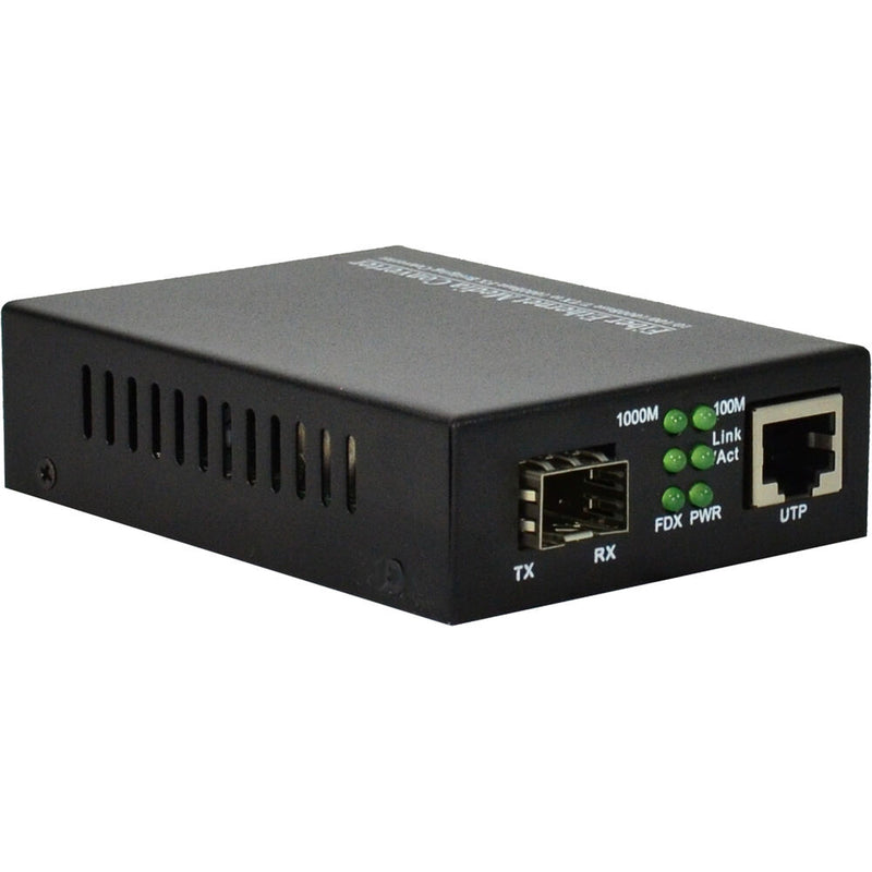 TechLogix Networx TL-MC-1S1R SFP to RJ45 Fiber-Based Media Converter