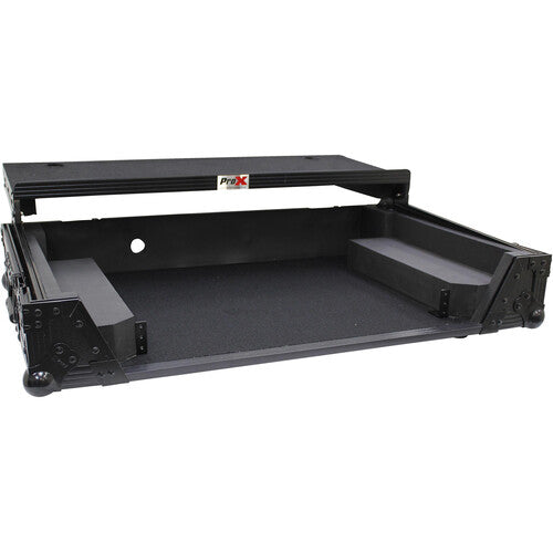 ProX Flight Case with Shelf and Wheels for Pioneer XDJ-XZ System (Black on Black)