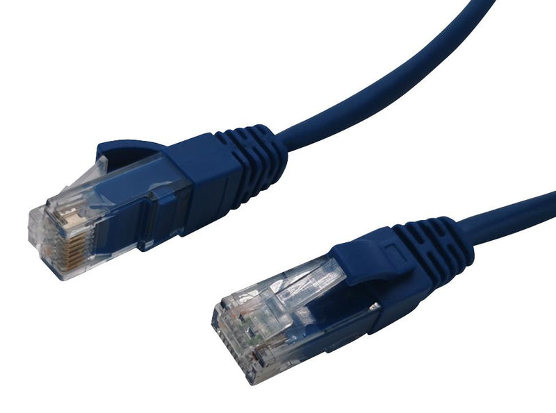 AMPHENOL COMMUNICATIONS SOLUTIONS RJE1Y16610152401 Ethernet Cable, Cat5e, RJ45 Plug to RJ45 Plug, UTP (Unshielded Twisted Pair), Blue, 610 mm, 2 ft