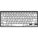 Logickeyboard LargePrint Black-on-White Bluetooth Mini Keyboard (Windows, US English & Hebrew)