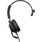 Jabra Evolve2 40 Mono Wired On-Ear Headset (Unified Communication, USB Type-C, Black)