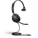 Jabra Evolve2 40 Mono Wired On-Ear Headset (Unified Communication, USB Type-C, Black)