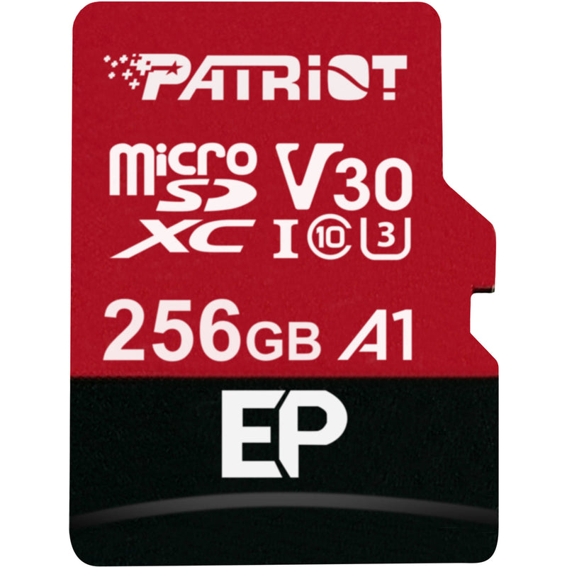 Patriot 256GB EP Series UHS-I microSDXC Memory Card with SD Adapter