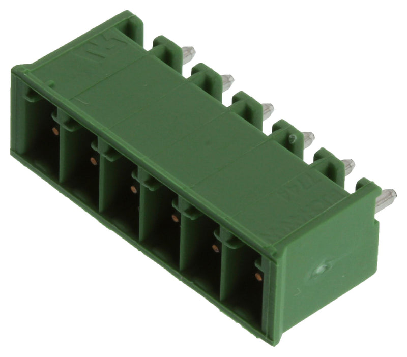 Buchanan - TE Connectivity 284514-6 284514-6 Terminal Block Header 3.5 mm 6 Ways 11 A 300 V Through Hole Vertical