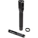 Nightstick Metal Dual-Light Rechargeable Flashlight with AC/DC Adapters and Charging Dock (Black)