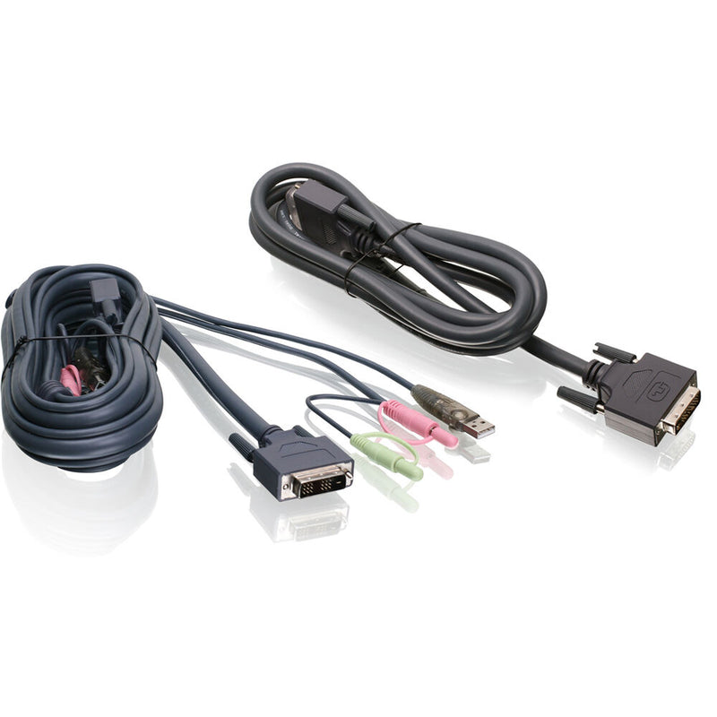 IOGEAR Dual View Dual-Link DVI/USB KVM Cable with Audio (6')