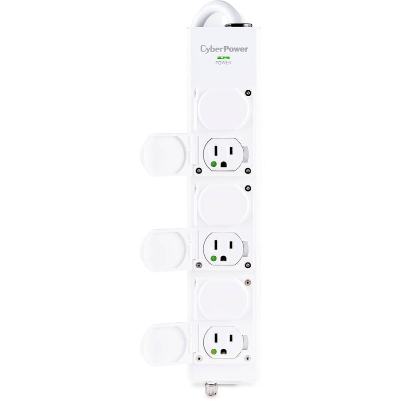 CyberPower 6-Outlet Medical-Grade Power Strip (White)