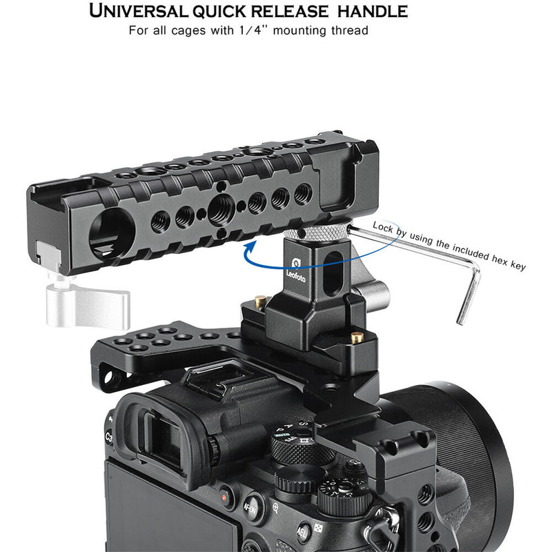 Leofoto NATO-Style Handgrip with 1/4"-20 Mounting Threads