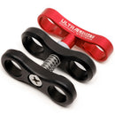 Ultralight Ball Clamp with 1/4"-28 Bolt and Splashy Red T-Knob