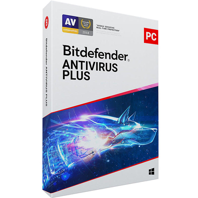 Bitdefender Antivirus Plus for Windows (Download, 3 PCs, 1 Year)