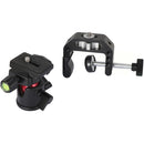 CAMVATE 360&deg; Ball Head with Quick Release Plate & Mounting Clamp