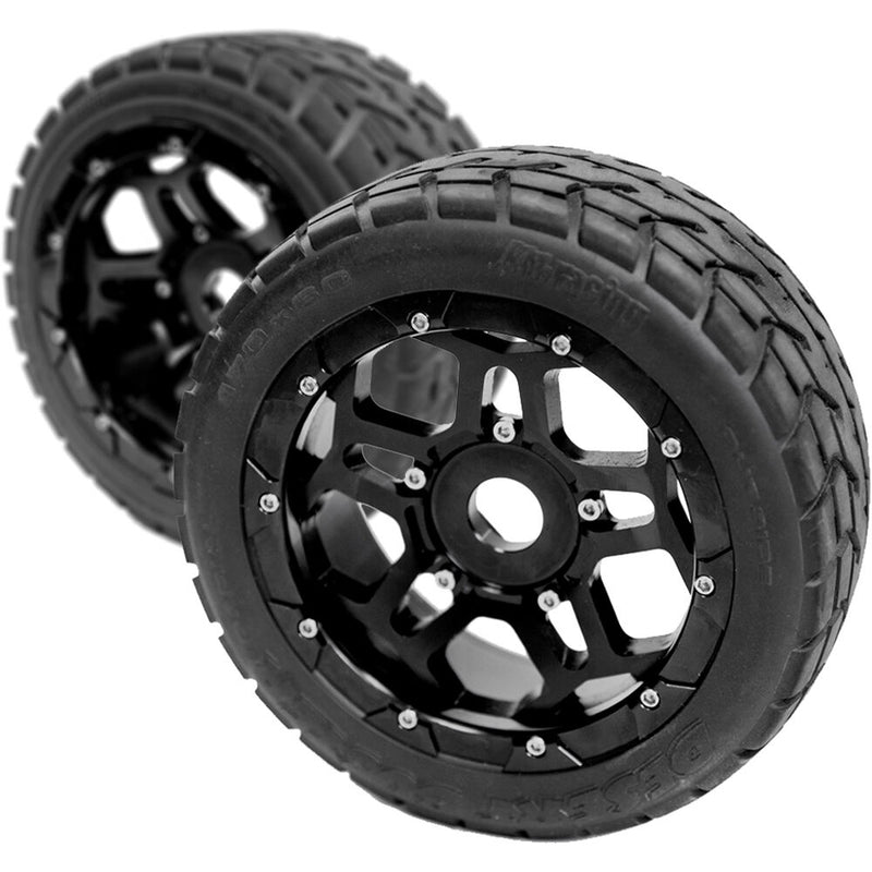 CINEGEARS Off-Road Tire Assembly for CINE RC Gimbal Cars (2.5" Tread)