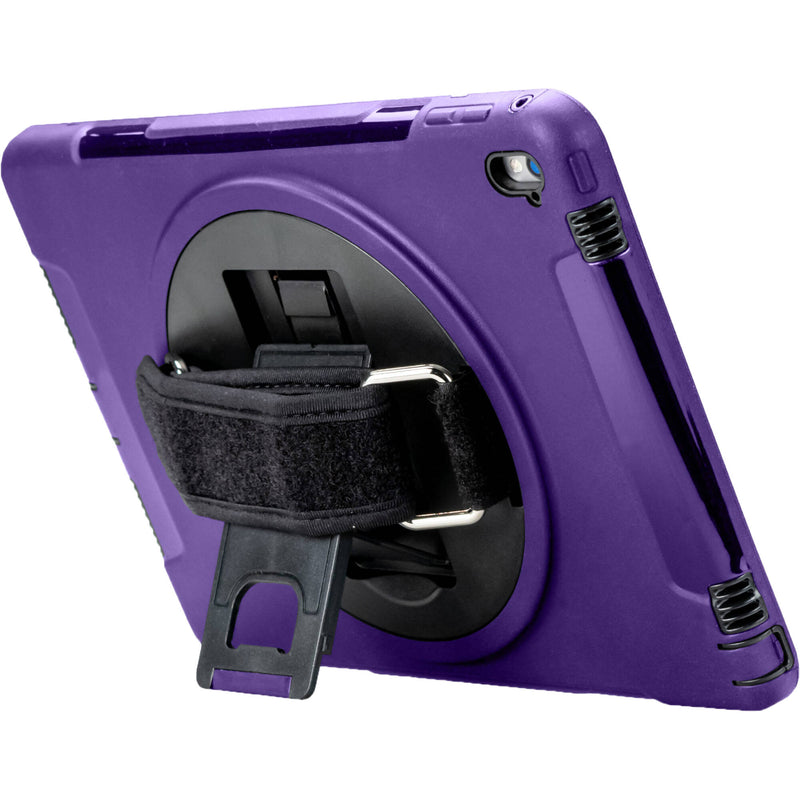 CTA Digital Protective Case with Grip and Kickstand for 10.2 and 10.5" iPads (Purple)