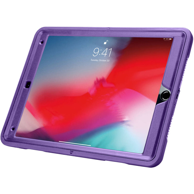 CTA Digital Protective Case with Grip and Kickstand for 10.2 and 10.5" iPads (Purple)