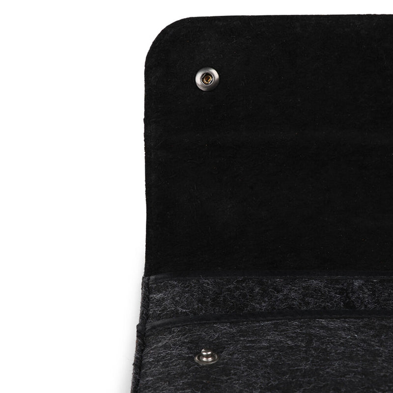 MegaGear Genuine Leather and Fleece Sleeve for 13.3" MacBook (Black)