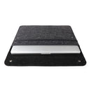 MegaGear Genuine Leather and Fleece Sleeve for 13.3" MacBook (Black)