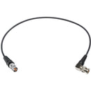 Laird Digital Cinema Mini-RG59 12G-SDI/4K UHD BNC Female to Right Angle BNC Male Single Link Cable (Black, 18")