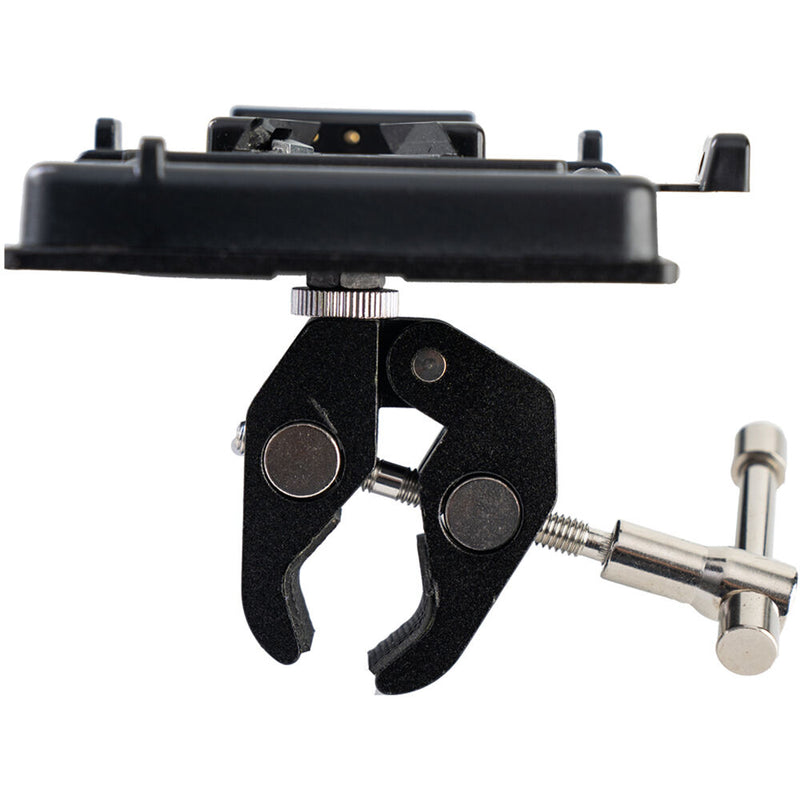 IndiPRO Tools V-Mount Battery Adapter Plate with D-Tap Output and Mounting Clamp