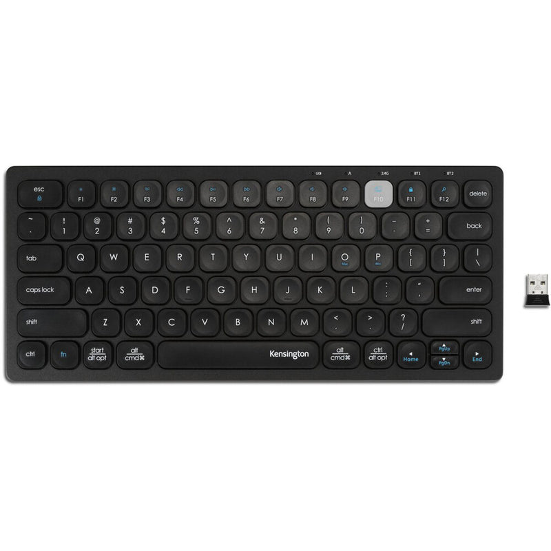 Kensington Multi-Device Dual Wireless Compact Keyboard (Black)