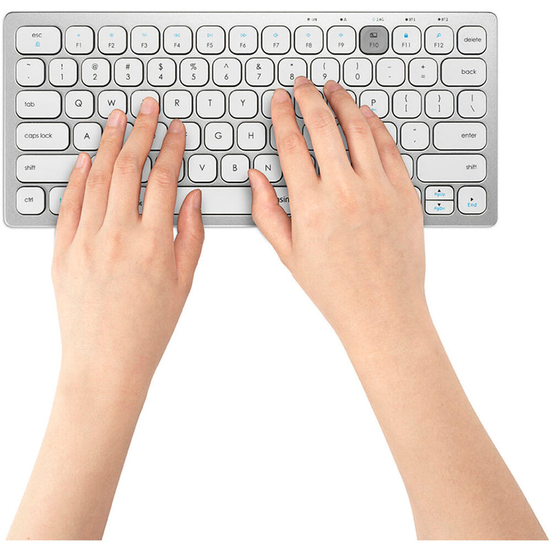 Kensington Multi-Device Dual Wireless Compact Keyboard (Silver)