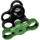 Ultralight AC-TCS-KG Triple Ball Clamp with T-Knob (Kelp Green)