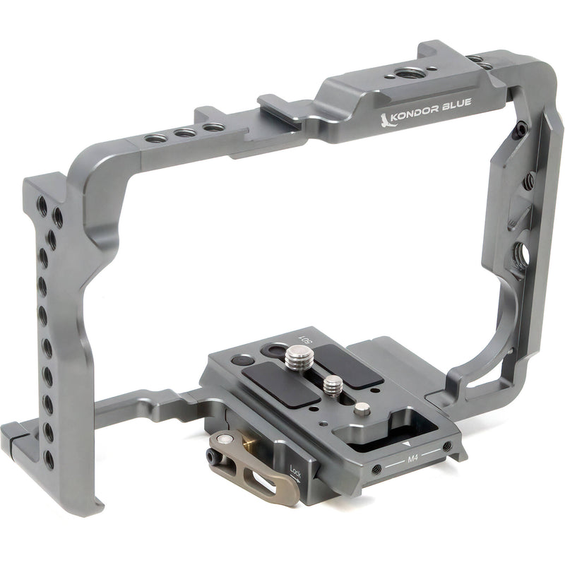 Kondor Blue Camera Cage with Remote Trigger Handle for Panasonic Lumix S1/S1R/S1H (Space Gray)