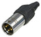 Neutrik NC3MX-TOP NC3MX-TOP XLR Connector 3 Contacts Plug Cable Mount Gold Plated Stainless Steel Body X-TOP