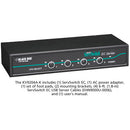 Black Box EC Series 4-Port KVM Switch for PS/2 and USB Servers and PS/2 or USB Consoles (1 RU)