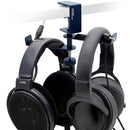 ADV. Dual Suspension 360&ordm; Desk-Mount Twin Headphones Hanger (Blue)