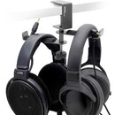 ADV. Dual Suspension 360&ordm; Desk-Mount Twin Headphones Hanger (Gray)