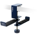 ADV. Dual Suspension 360&ordm; Desk-Mount Twin Headphones Hanger (Blue)